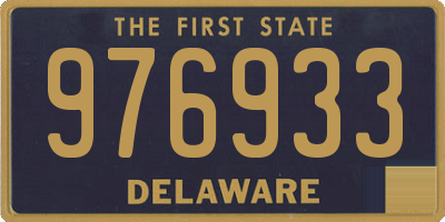DE license plate 976933