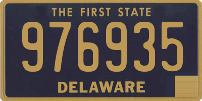 DE license plate 976935