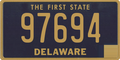 DE license plate 97694