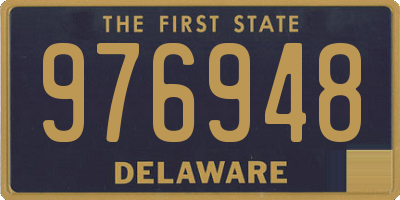 DE license plate 976948