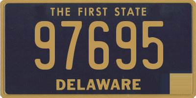 DE license plate 97695