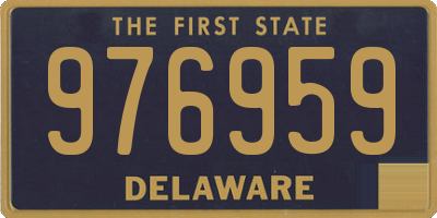 DE license plate 976959