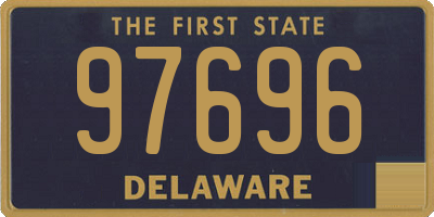 DE license plate 97696