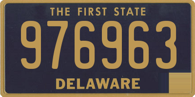DE license plate 976963