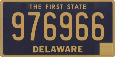 DE license plate 976966