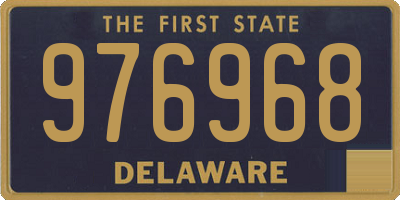 DE license plate 976968
