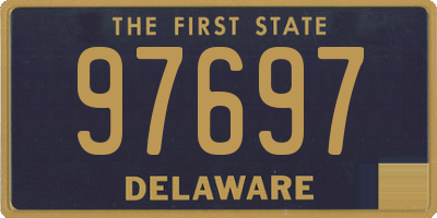 DE license plate 97697