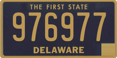 DE license plate 976977