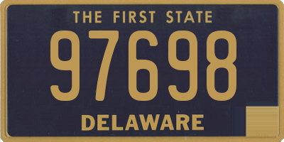 DE license plate 97698