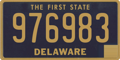 DE license plate 976983