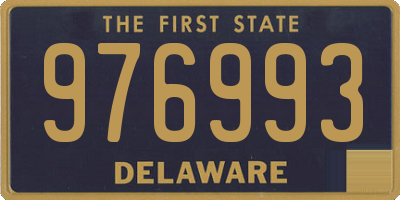 DE license plate 976993