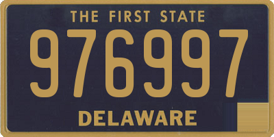 DE license plate 976997