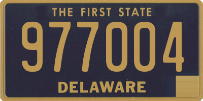 DE license plate 977004