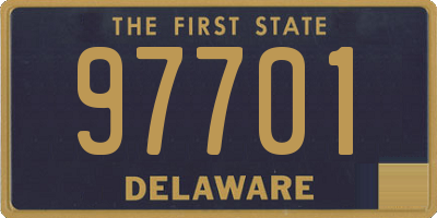 DE license plate 97701