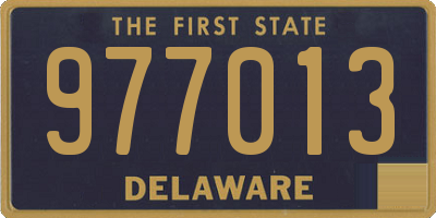 DE license plate 977013