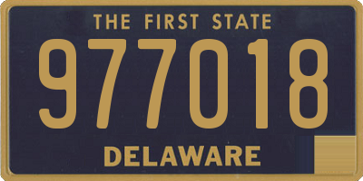 DE license plate 977018