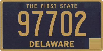 DE license plate 97702