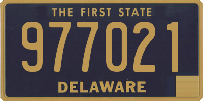 DE license plate 977021