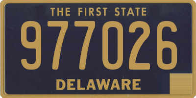 DE license plate 977026