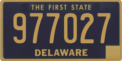 DE license plate 977027