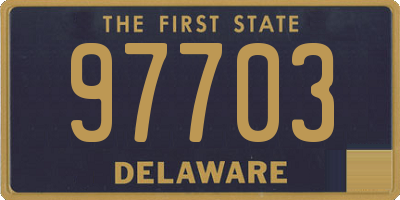 DE license plate 97703