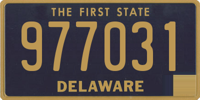 DE license plate 977031