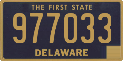 DE license plate 977033