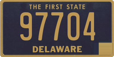 DE license plate 97704