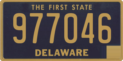DE license plate 977046