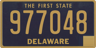 DE license plate 977048