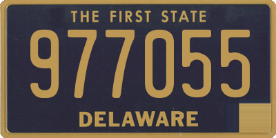 DE license plate 977055