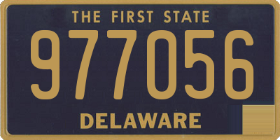 DE license plate 977056