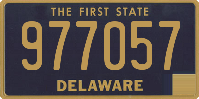 DE license plate 977057