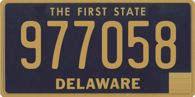 DE license plate 977058