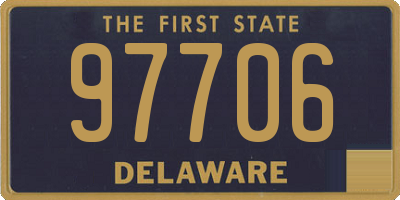 DE license plate 97706