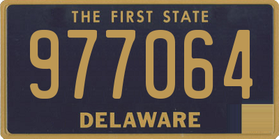 DE license plate 977064