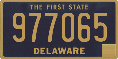 DE license plate 977065