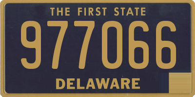 DE license plate 977066