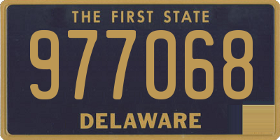 DE license plate 977068