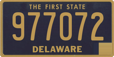 DE license plate 977072