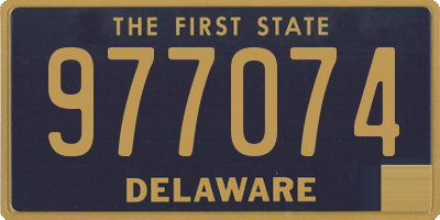 DE license plate 977074