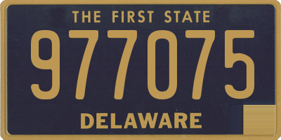 DE license plate 977075