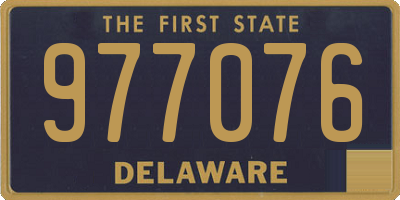 DE license plate 977076