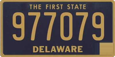 DE license plate 977079