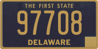DE license plate 97708