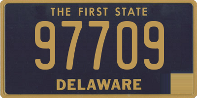 DE license plate 97709