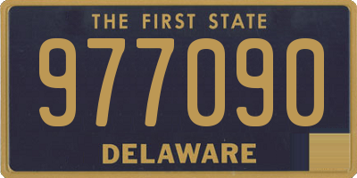 DE license plate 977090