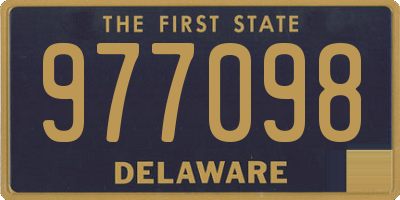 DE license plate 977098