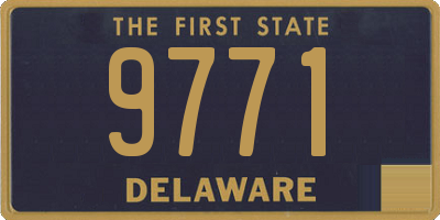 DE license plate 9771