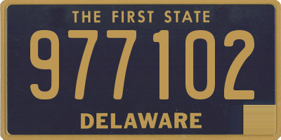 DE license plate 977102